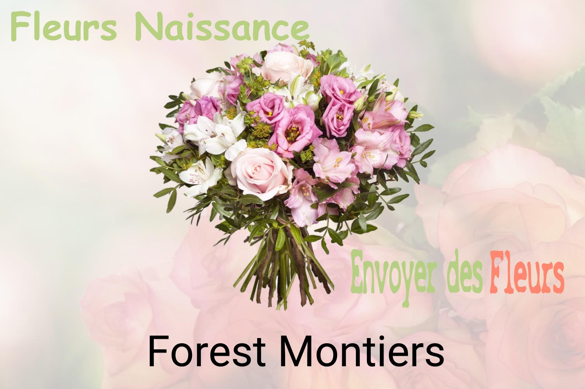 Bouquet de fleurs de naissance livré à Forest-Montiers